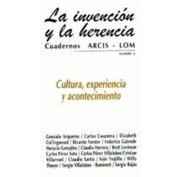 portada cultura, experiencia y acontecimiento (in Spanish)