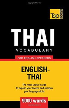 portada Thai Vocabulary for English Speakers - 9000 Words (in English)