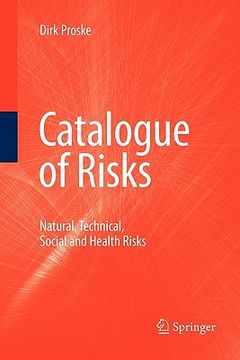 portada catalogue of risks: natural, technical, social and health risks (en Inglés)
