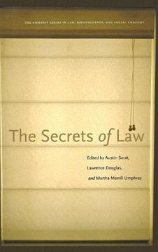 portada The Secrets of law (The Amherst Series in Law, Jurisprudence, and Social Thought) (en Inglés)