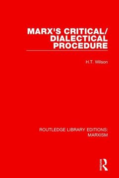 portada Marx's Critical/Dialectical Procedure (in English)