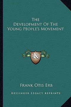 portada the development of the young people's movement (en Inglés)