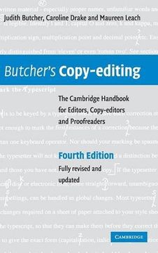 portada Butcher's Copy-Editing: The Cambridge Handbook for Editors, Copy-Editors and Proofreaders (in English)