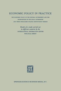 portada Economic policy in practice (en Inglés)