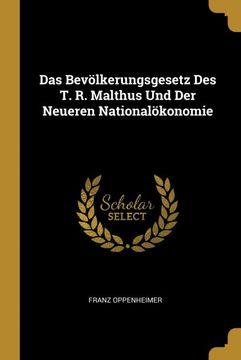 portada Das Bevölkerungsgesetz des t. R. Malthus und der Neueren Nationalökonomie 