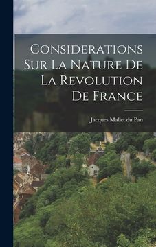 portada Considerations Sur La Nature De La Revolution De France (in French)