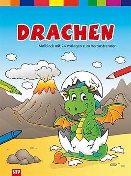 portada Drachen - Malblock mit 24 Vorlagen zum Heraustrennen (en Alemán)
