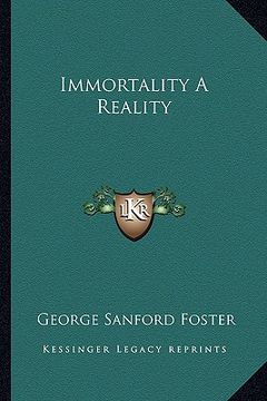 portada immortality a reality (en Inglés)