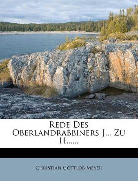 portada Rede Des Oberlandrabbiners J... Zu H...... (en Alemán)