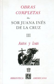portada Obras Completas, Iii. Autos y Loas (in Spanish)
