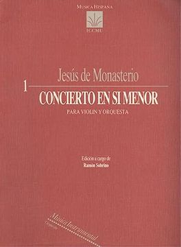 portada Concierto en si Menor Para Violín y Orquesta [Música Impresa] /