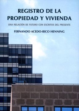portada Registro de la Propiedad y Vivienda (in Spanish)