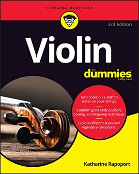portada Violin for Dummies: Book + Online Video and Audio Instruction (en Inglés)