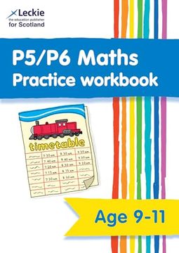 portada P5/P6 Maths Practice Workbook: Extra Practice for cfe Primary School Maths (Leckie Primary Success)