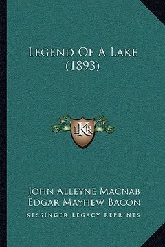 portada legend of a lake (1893) (en Inglés)