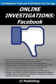 portada Online Investigations: Facebook (en Inglés)