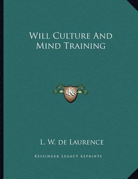 portada will culture and mind training