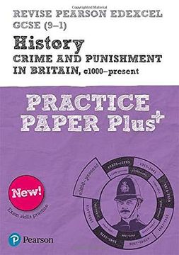 portada Pearson Revise Edexcel Gcse (9-1) History Crime and Punishment in Britain Practice Paper Plus: For Home Learning, 2021 Assessments and 2022 Exams (Revise Edexcel Gcse History 16) (en Inglés)