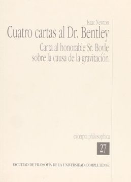 portada Cuatro Cartas al dr. Bentley (Excerpta Philosophica)