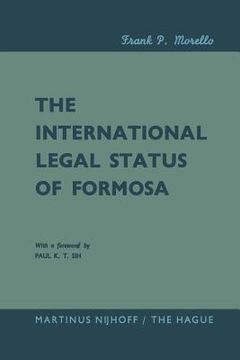 portada The International Legal Status of Formosa (en Inglés)