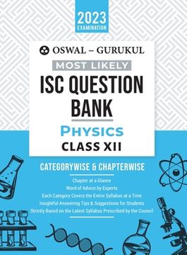 portada Oswal - Gurukul Physics Most Likely Question Bank: ISC Class 12 for 2023 Exam (en Inglés)