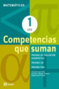 portada Competencias que suman. Matemáticas 1 ESO (Cuadernos ESO) (in Spanish)