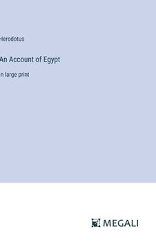 portada An Account of Egypt: in large print (en Inglés)
