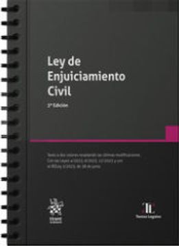 portada Ley de Enjuiciamiento Civil 3ª Edición con Anillas
