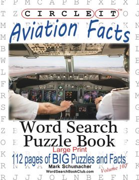 portada Circle it, Aviation Facts, Large Print, Word Search, Puzzle Book