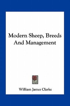portada modern sheep, breeds and management (en Inglés)
