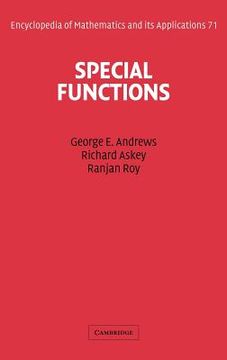 portada Special Functions Hardback (Encyclopedia of Mathematics and its Applications) 
