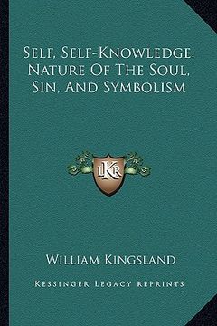 portada self, self-knowledge, nature of the soul, sin, and symbolism (en Inglés)