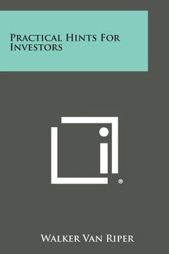 portada Practical Hints for Investors (en Inglés)