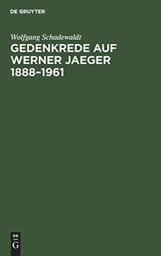 portada Gedenkrede auf Werner Jaeger 1888-1961 