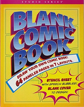 portada Blank Comic Book (Stencil Included) (en Inglés)