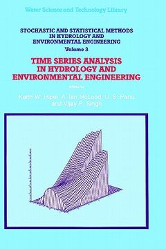 portada stochastic and statistical methods in hydrology and environmental engineering: time series analysis in hydrology and environmental engineering (en Inglés)