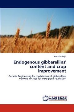 portada endogenous gibberellins' content and crop improvement (en Inglés)