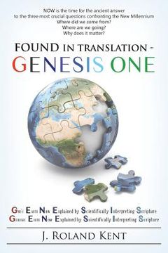 portada Found in Translation - GENESIS ONE (en Inglés)