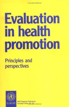 portada Evaluation in Health Promotion: Principles and Perspectives (Who Regional Publications European Series) (in English)