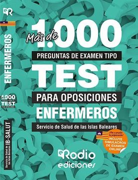 portada Mas de 1. 000 Preguntas de Enfermero/A del Servicio de Salud de la s Illes Balears (Ib-Salut).