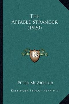 portada the affable stranger (1920) (en Inglés)