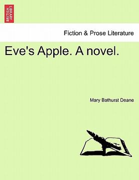 portada eve's apple. a novel. (in English)