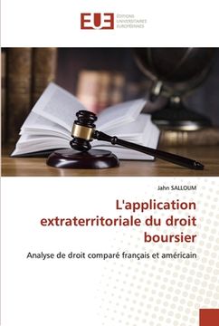 portada L'application extraterritoriale du droit boursier (en Francés)