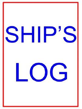 portada ship's log (en Inglés)
