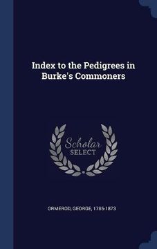 portada Index to the Pedigrees in Burke's Commoners