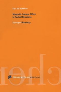 portada magnetic isotope effect in radial reactions: an introduction (en Inglés)