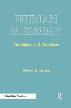 portada Human Memory: Paradigms and Paradoxes (en Inglés)