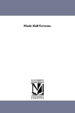 portada music-hall sermons. (in English)