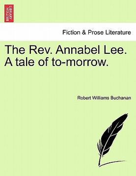 portada the rev. annabel lee. a tale of to-morrow. (en Inglés)