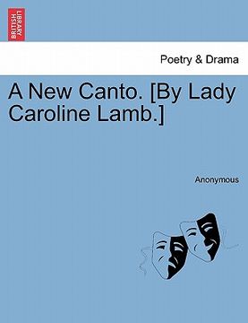 portada a new canto. [by lady caroline lamb.] (en Inglés)